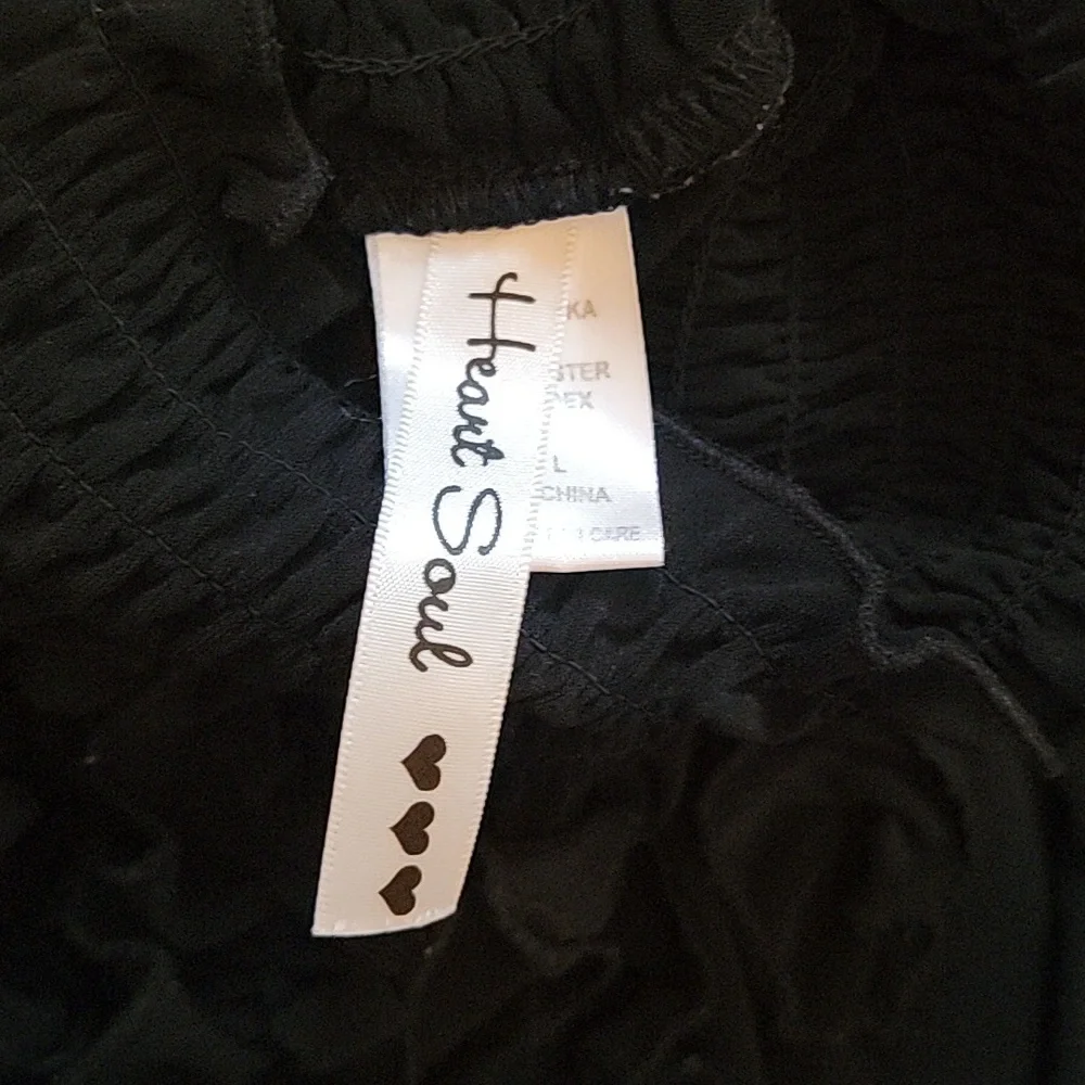 Black Ruffle Top - Picture 4 of 4